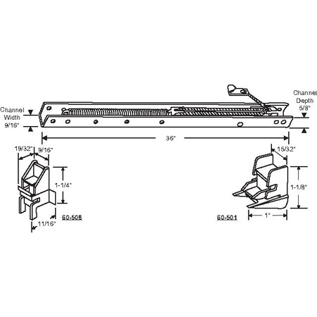 36in Window Channel Balance